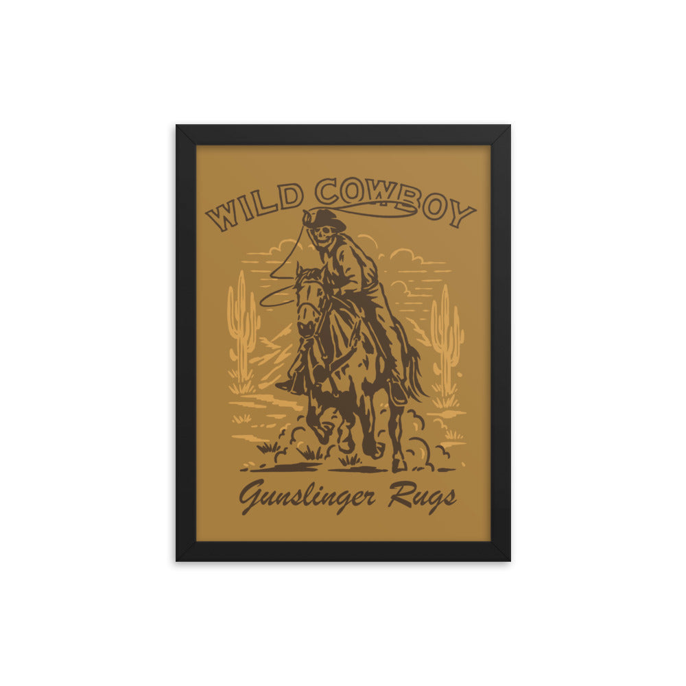 'Wild Cowboy' Framed poster